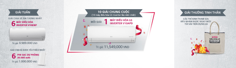 Chương trình tìm máy điều hòa LG inverter lâu đời nhất tại Việt Nam2