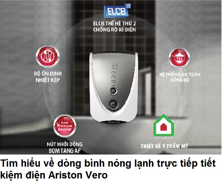 Tìm hiểu về dòng bình nóng lạnh trực tiếp tiết kiệm điện Ariston Vero Tìm hiểu về dòng bình nóng lạnh trực tiếp tiết kiệm điện Ariston Vero