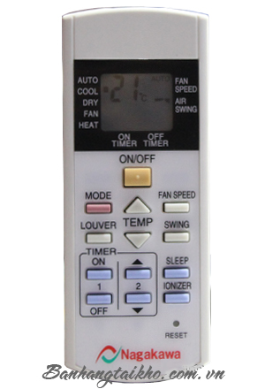 Hướng dẫn sử dụng điều khiển điều hòa Nagakawa1