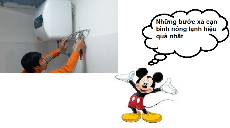 Những bước xả cạn bình nóng lạnh hiệu quả nhất