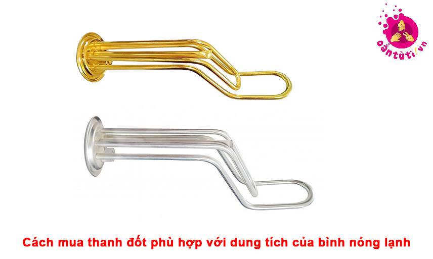 Cách mua thanh đốt phù hợp với dung tích của bình nóng lạnh