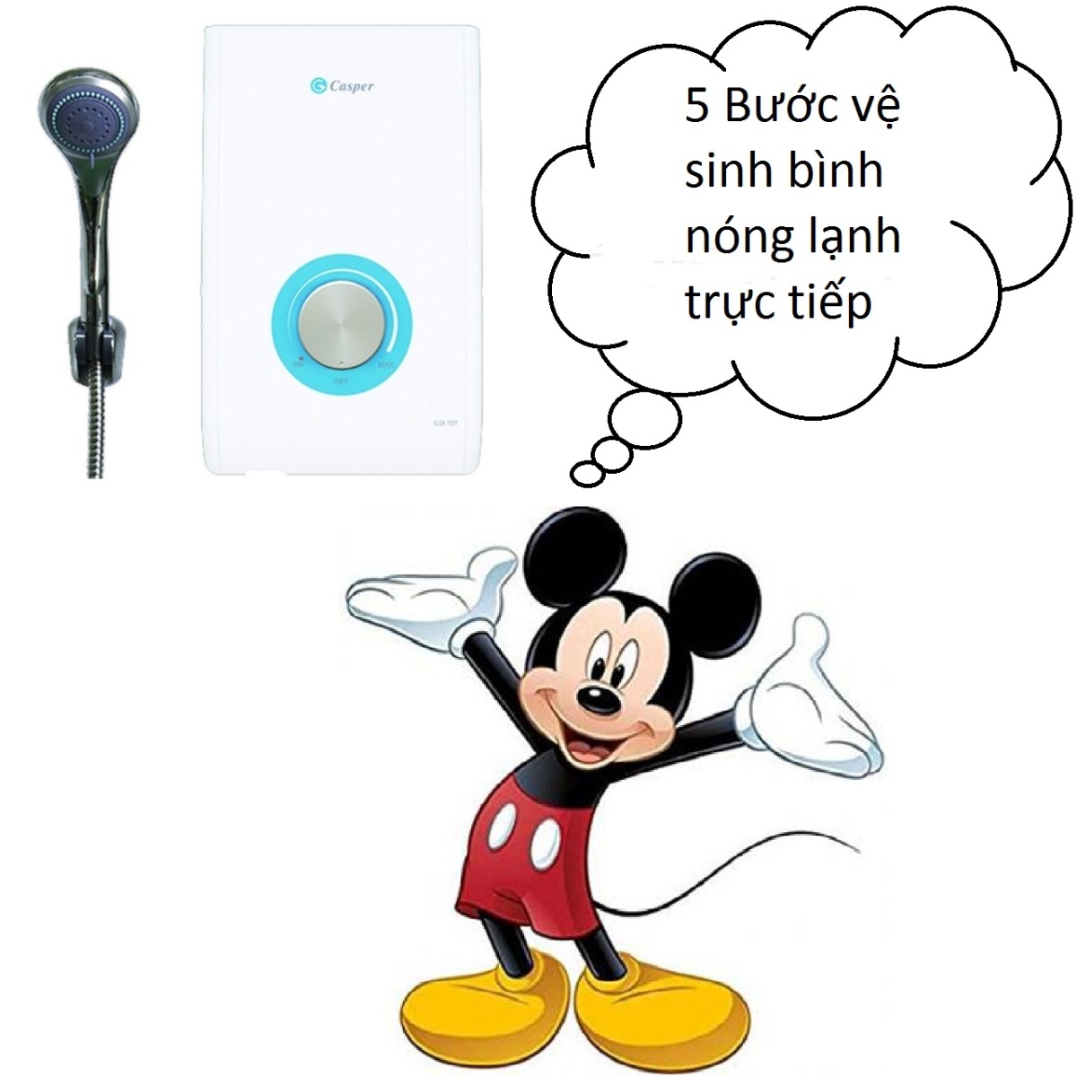 5 Bước vệ sinh bình nóng lạnh trực tiếp 5 Bước vệ sinh bình nóng lạnh trực tiếp