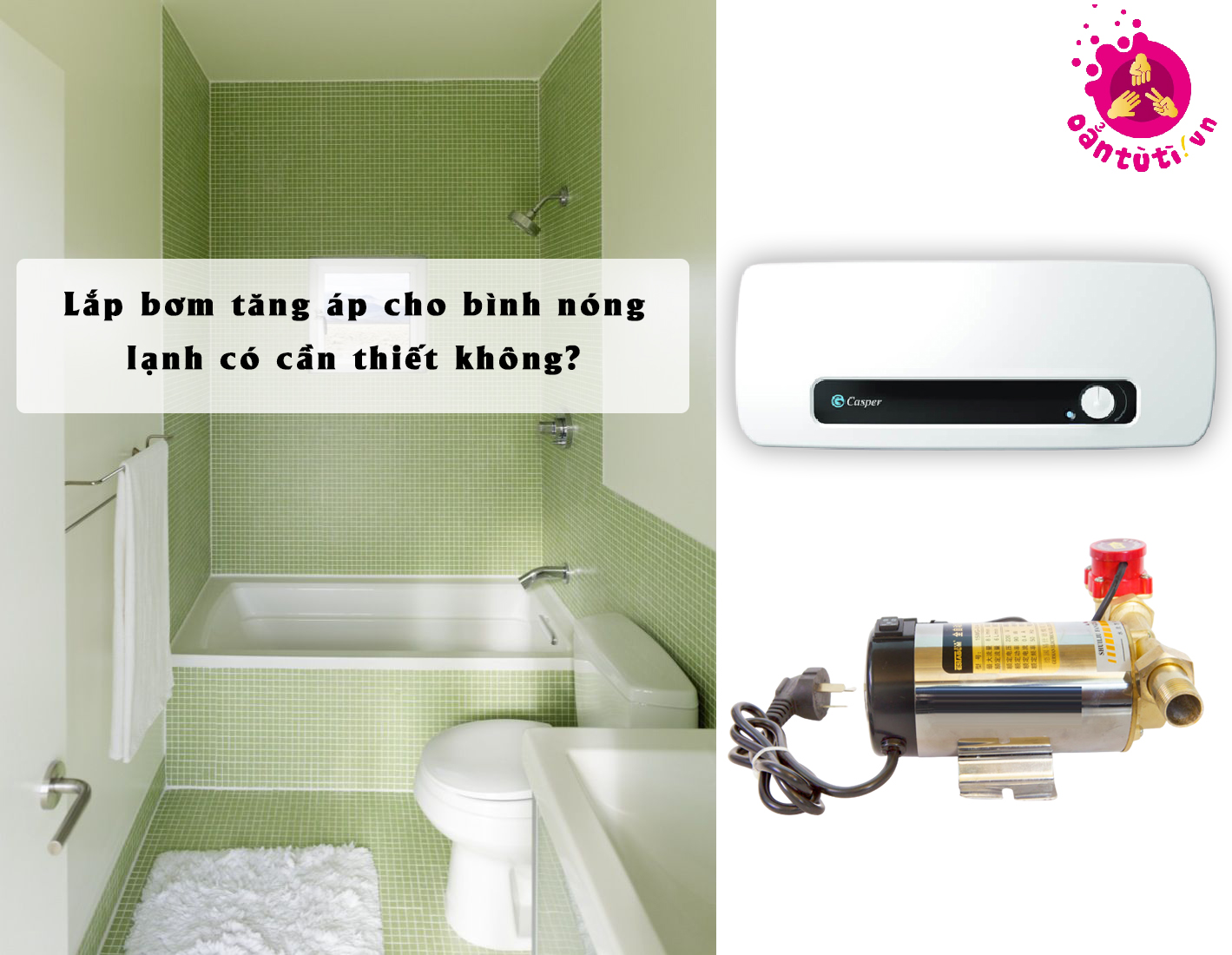 Lắp bơm tăng áp cho bình nóng lạnh có cần thiết không? Lắp bơm tăng áp cho bình nóng lạnh có cần thiết không?