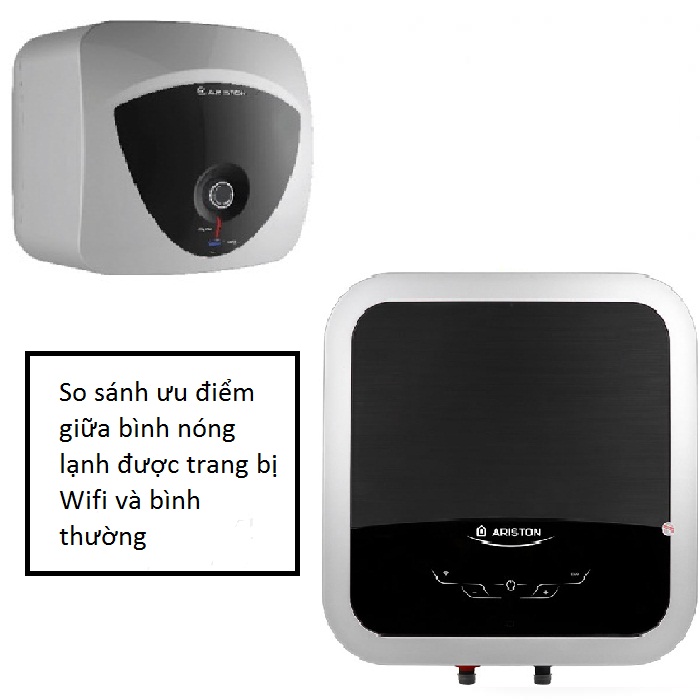 So sánh ưu điểm giữa bình nóng lạnh được trang bị Wifi và bình thường
