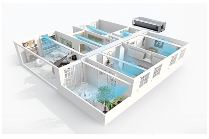 Điều Hòa Giấu Trần Nối Ống Gió Mitsubishi Inverter 2 Chiều 43.000BTU (FDUM125VF/FDC125VN) Điều Khiển Dây (RC-E5) chính hãng