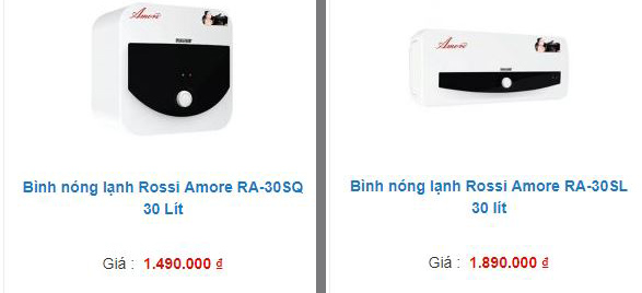 So sánh về giá bán