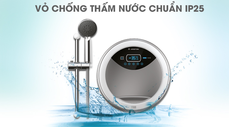 Vỏ chống thấm nước IP25 - Máy nước nóng Ariston RT45E-VN - 4.5 kW Máy nước nóng Ariston RT45E-VN - 4.5 kW4
