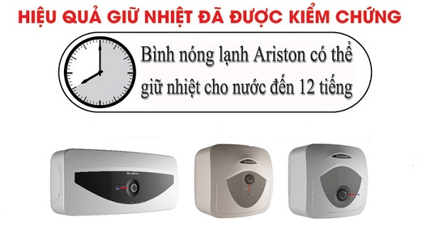 Nên lựa chọn bình nóng lạnh Ariston có khả năng giữ nhiệt 12 tiếng
