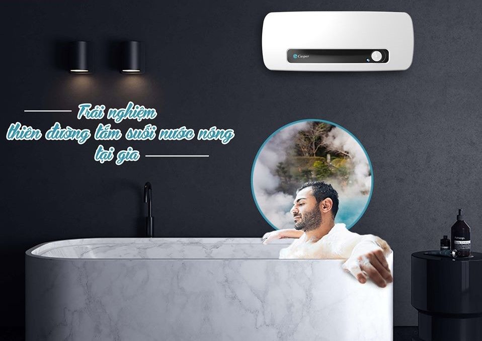Bình nóng lạnh Casper được thiết kế phù hợp với mọi phòng tắm