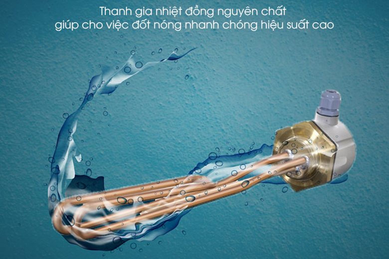 Thanh gia nhiệt đồng nguyên chất giúp việc làm nóng nhanh chóng hơn