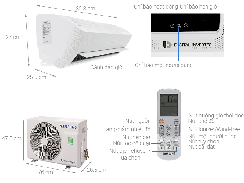 Nhà sản xuất Samsung gây chú ý cao với dòng điều hòa công nghệ Digital Inverter 8 cực, giúp hoàn vốn đầu tư tiền điện chỉ sau 8 tháng