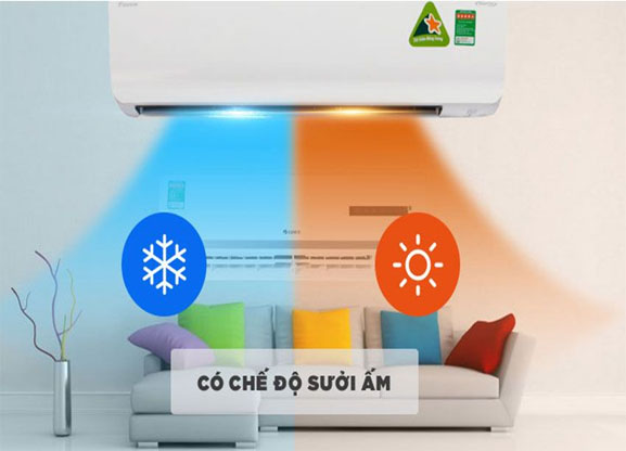 Điều hòa Daikin 2 chiều FTHF25VAVMV – Mùa đông không còn lạnh