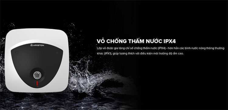 Bình nóng lạnh Ariston AN 6 LUX phù hợp mọi không gian phòng bếp