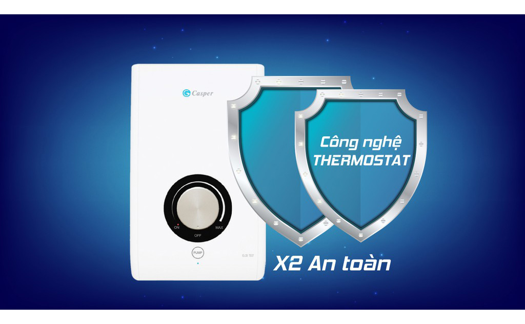 Đẳng cấp công nghệ của bình nóng lạnh trực tiếp Casper EP-45TH11