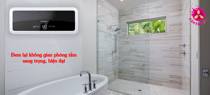 Bình nóng lạnh Ariston Slim2 Lux Eco cho phòng tắm thêm hiện đại