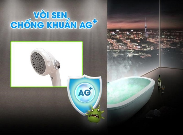 Vòi hoa sen chống khuẩn của bình nóng lạnh