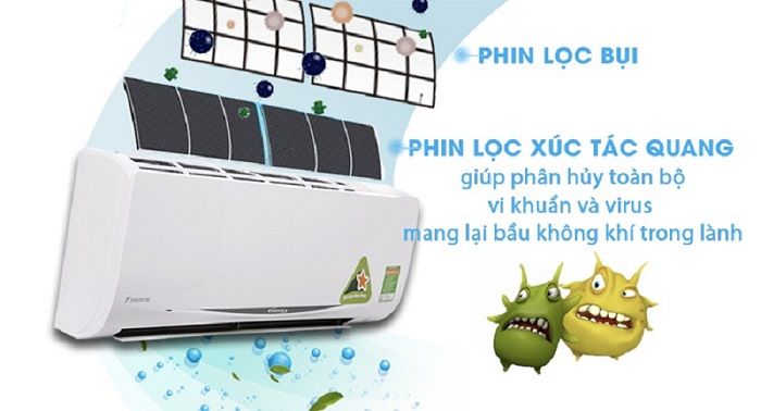 Tinh lọc không khí với phin lọc xúc tác quang Apatit Titan