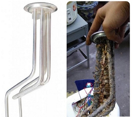 Thanh nhiệt bị hư hỏng gây rò điện