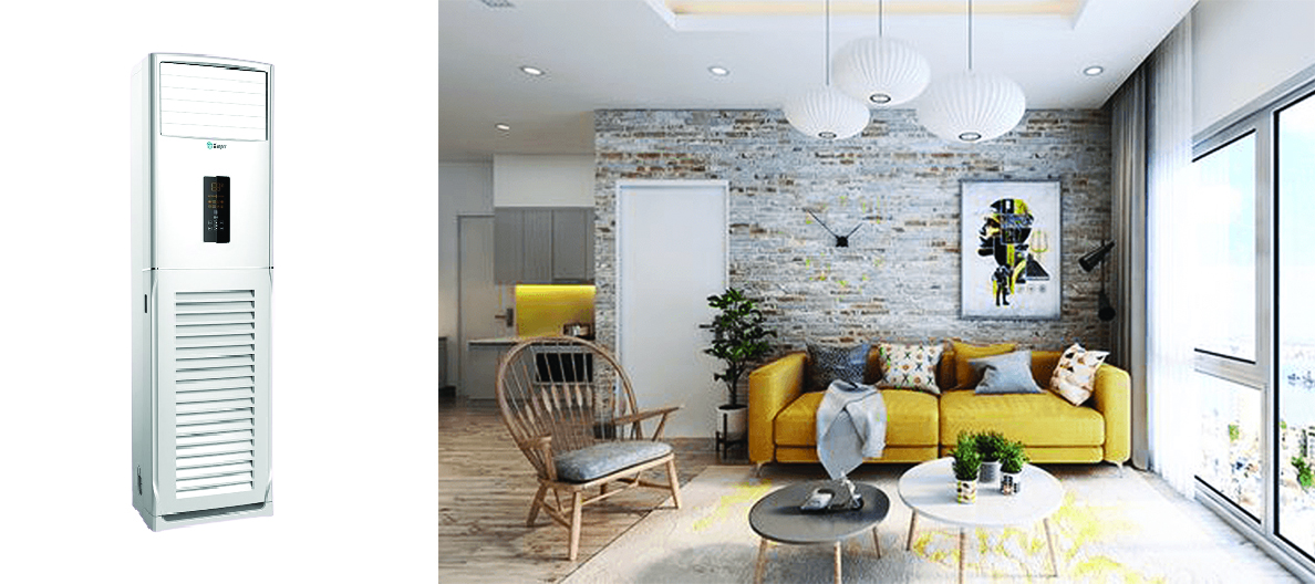 Điều hòa tủ đứng Casper thiết kế trang nhã phù hợp với mọi không gian