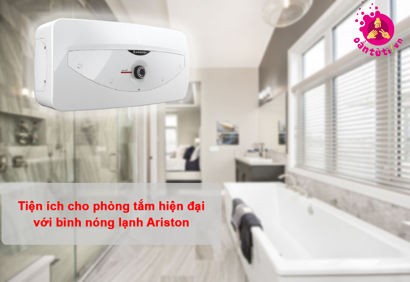 Tiện ích cho phòng tắm hiện đại với bình nóng lạnh Ariston