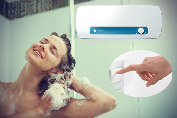 Thói quen vừa tắm vừa bật bình nóng lạnh 
