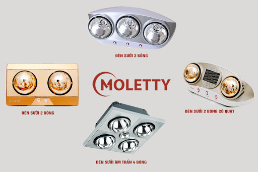 Thiết kế an toàn của đèn sưởi nhà tắm Moletty