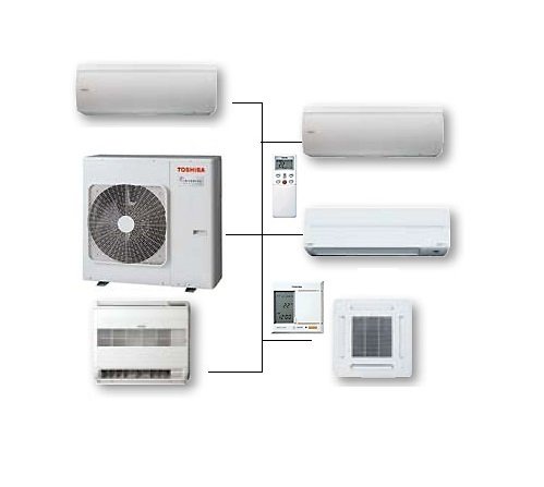 Dàn Nóng Điều Hòa Multi Toshiba Inverter 2 Chiều Gas R410A RAS-3M18S3AV-E