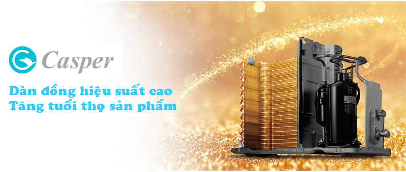 Điều hòa treo tường Casper Inverter 2 chiều 12.000 BTU (GH-12TL22) bền bỉ