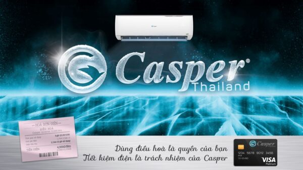 Điều hòa Casper inverter tiết kiệm điện 4000đ/ đêm
