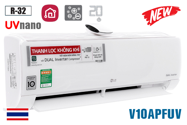 LG DualCool™ V10APFUV Inverter – Điều Hòa 2 Trong 1 !