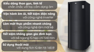 Tủ đông LG GN-F304WB Inverter 165 lít