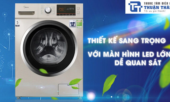Máy giặt Midea 8 kg MFC80-1401 – Không lo quần áo ẩm mốc trong mùa mưa