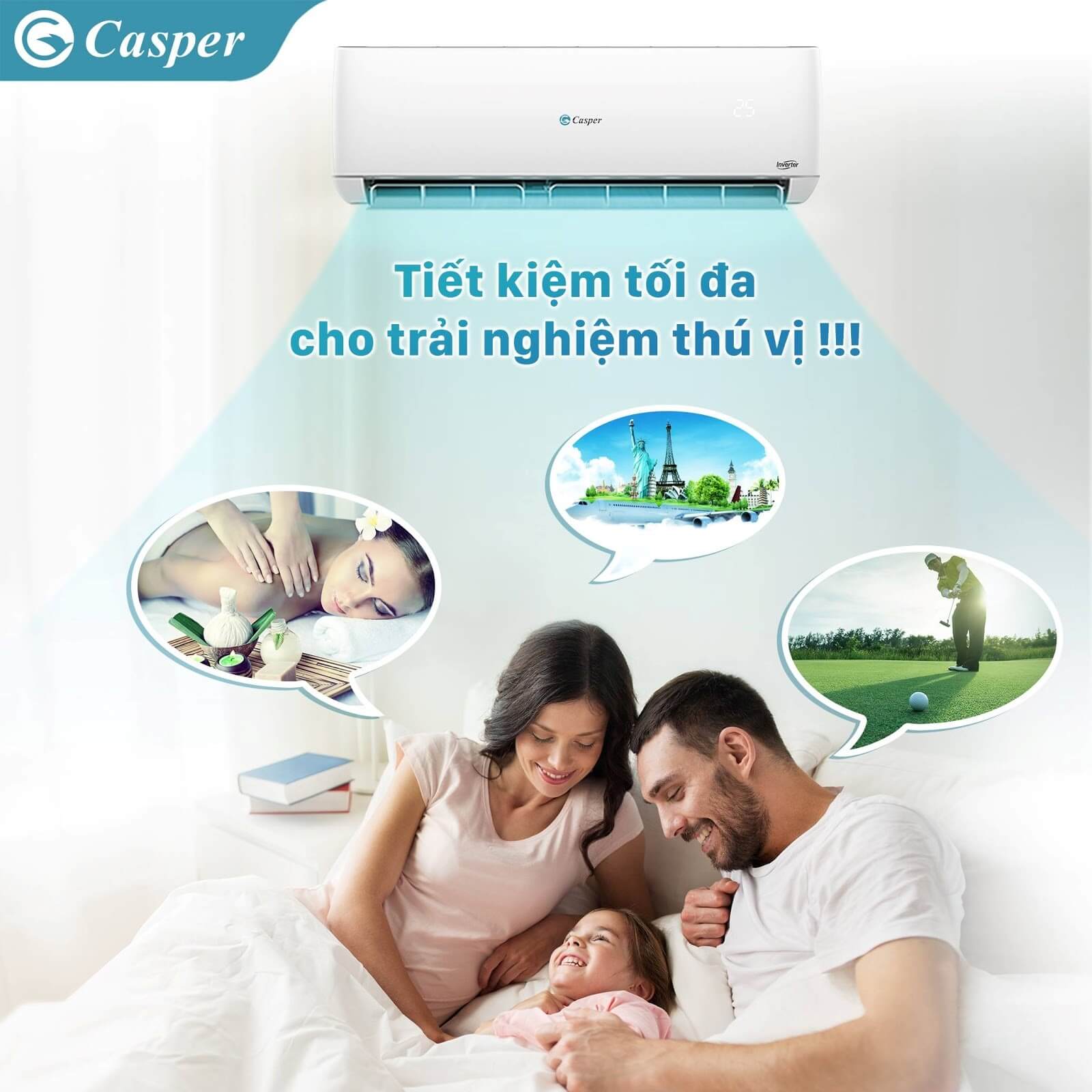 Điều hòa Casper IC-12TL32 tiết kiệm điện