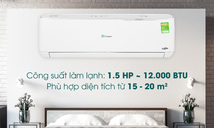 Điều hòa Casper GC-12TL32 12000BTU 1 chiều Inverter Lựa chọn tốt cho căn hộ chung cư