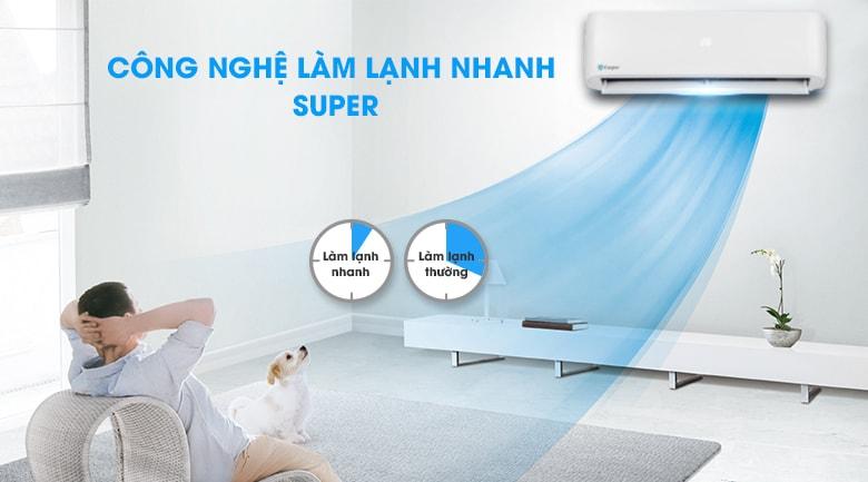 Điều hòa Casper 18000BTU 1 chiều IC-18TL32 Inverter trang bị công nghệ làm lạnh nhanh