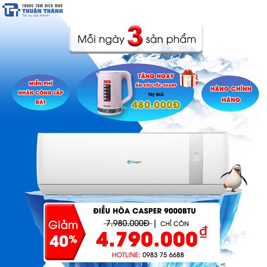 Điều hòa Casper SC-09TL32 – Xóa Tan Cái Nóng Mùa Hè