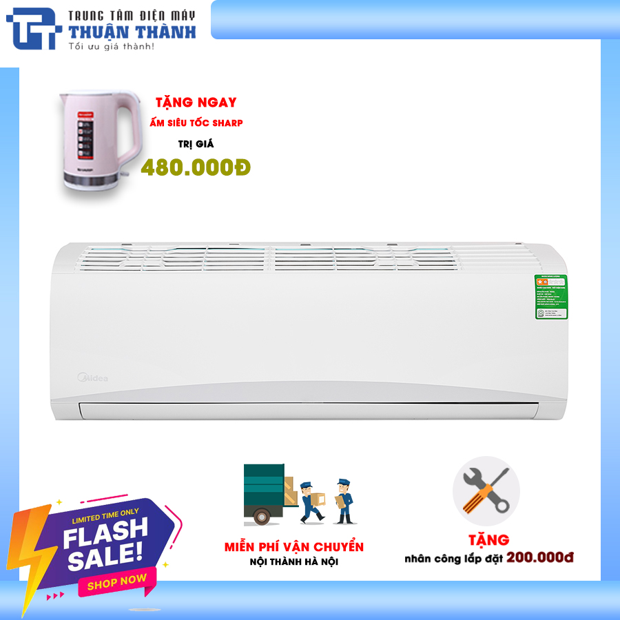 Điều Hòa Midea MSAFA-10CRN8 9000BTU 1 Chiều Giá Quá Tốt Lại Có Quà !