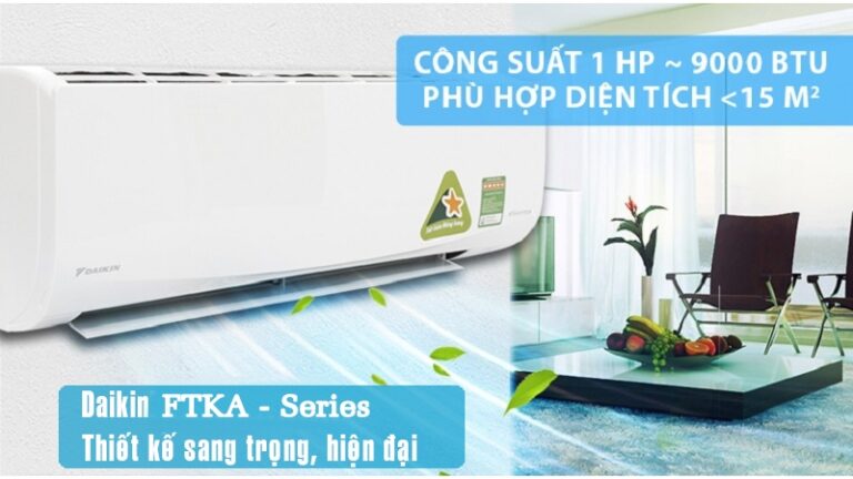 điều hòa Daikin 9000BTU 1 chiều FTKA25 Inverter