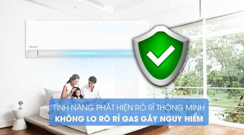 Điều hòa Casper 9000BTU 1 chiều LC-09FS32 có chức năng phát hiện rò rỉ Gas