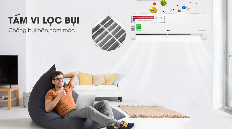 Điều Hòa LG V10ENW 1 chiều Inverter 9000BTU