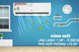 Top 3 điều hòa LG 1 chiều Inverter giá dưới 8 triệu chất lượng cao