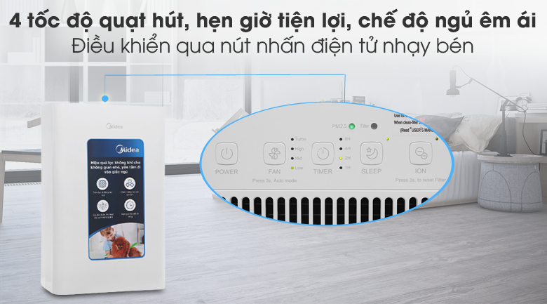 Máy lọc không khí Midea MAP-200GD41