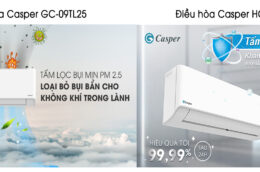 Đánh giá điều hòa Casper 2021 GC-09TL25 và HC-09IA32