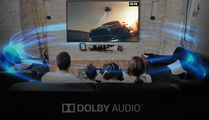 Tivi Casper Smart 4K 50UG6100 trải nghiệm âm thanh vòm giả lập sống động với công nghệ Dolby Audio