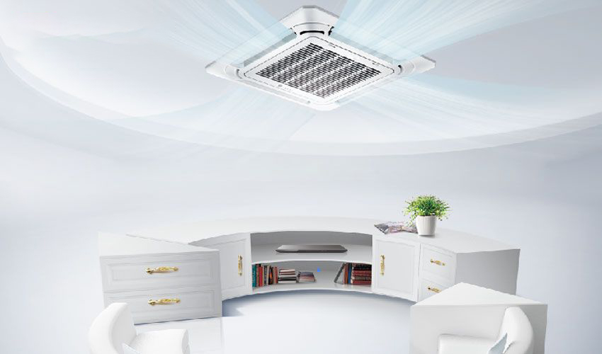 Về thiết kế của điều hòa âm trần Midea MCD-36HRN1-R