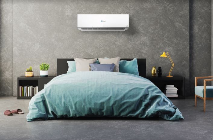 Điều hòa Casper 1 chiều GC-12TL25 thiết kế sang trọng, làm nổi bật không gian phòng khách của gia chủ