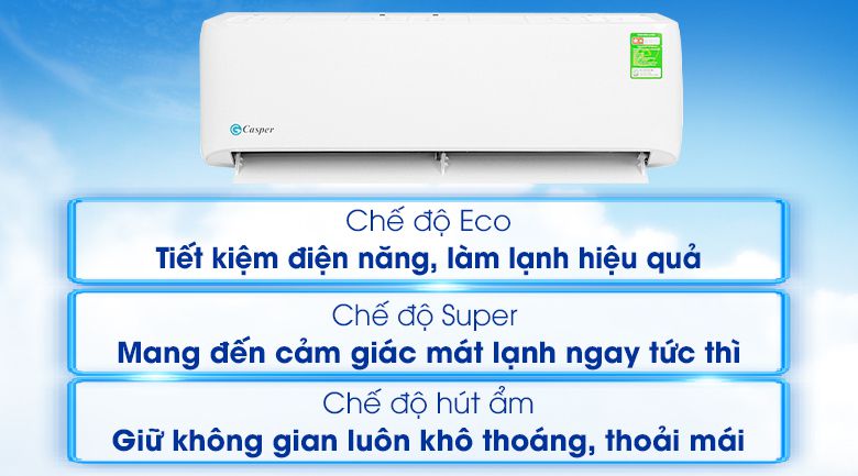 Điều hòa Casper LC-12TL32 1 chiều 12000BTU giá rẻ