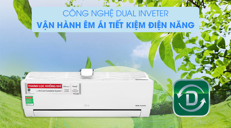 Điều hòa LG V10APFUV 9000BTU tiết kiệm điện năng hiệu quả