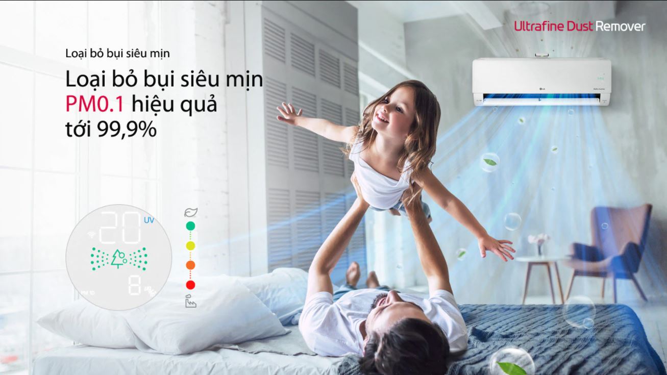 Điều hòa LG V13APFUV Inverter bảo vệ sức khỏe cho người dùng