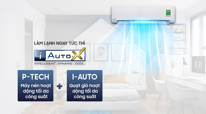 Làm lạnh nhanh chóng, đem lại cảm giác mát lạnh chỉ sau vài phút khởi động điều hòa